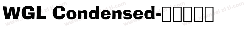 WGL Condensed字体转换
